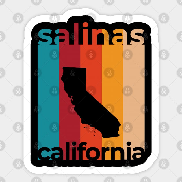 Salinas California Retro Sticker by easytees